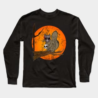 Sci-Fi Squirrel (distressed no text) Long Sleeve T-Shirt